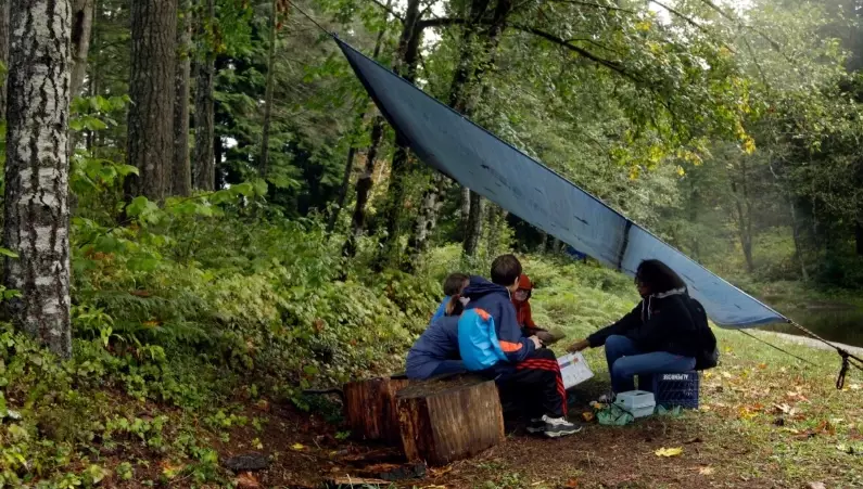 camping and stress relief