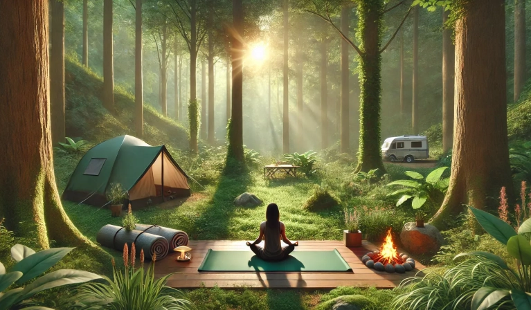 tent camping mental health benefits