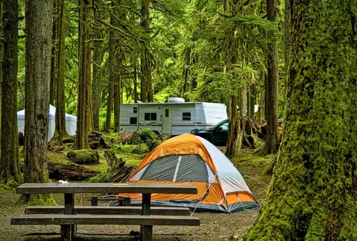 family camping in spring family camping in spring