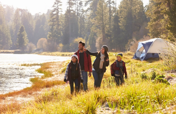 family camping in spring family camping in spring
