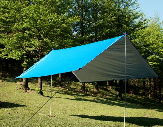 tarp shelter setup