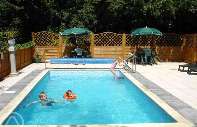 swimming while camping