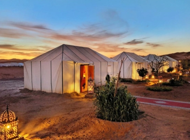 camping in the desert