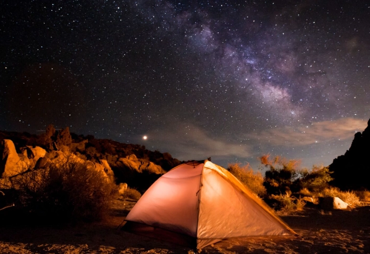camping for stargazing