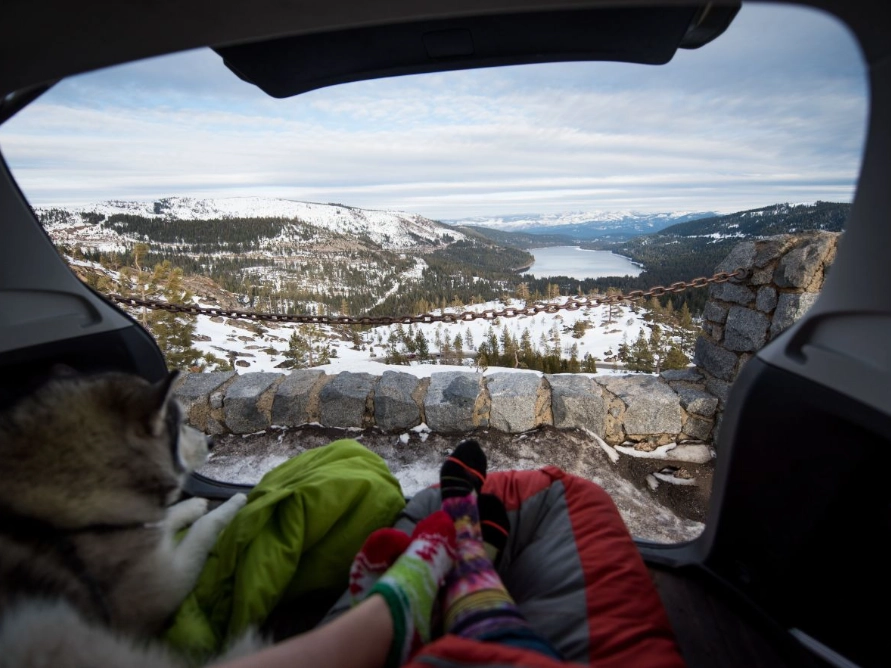 In what states is car camping legal?