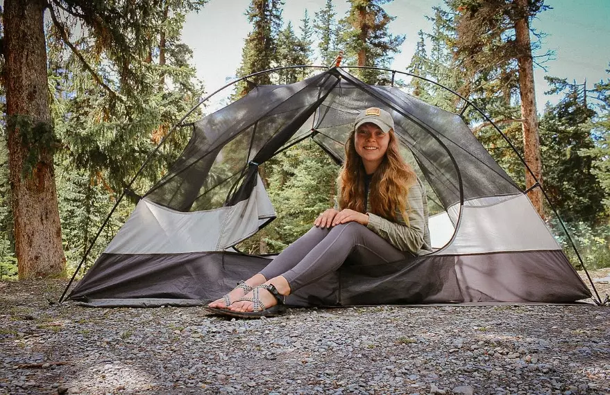 Solo camping female