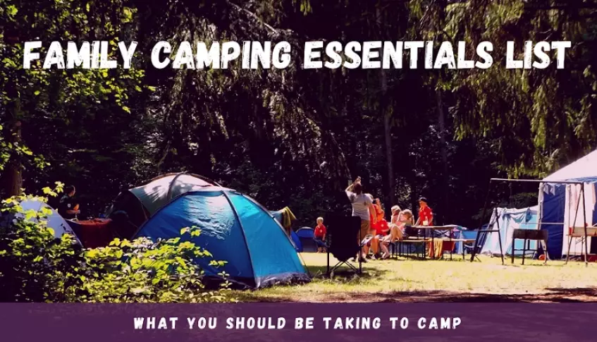 Camping essentials list for family