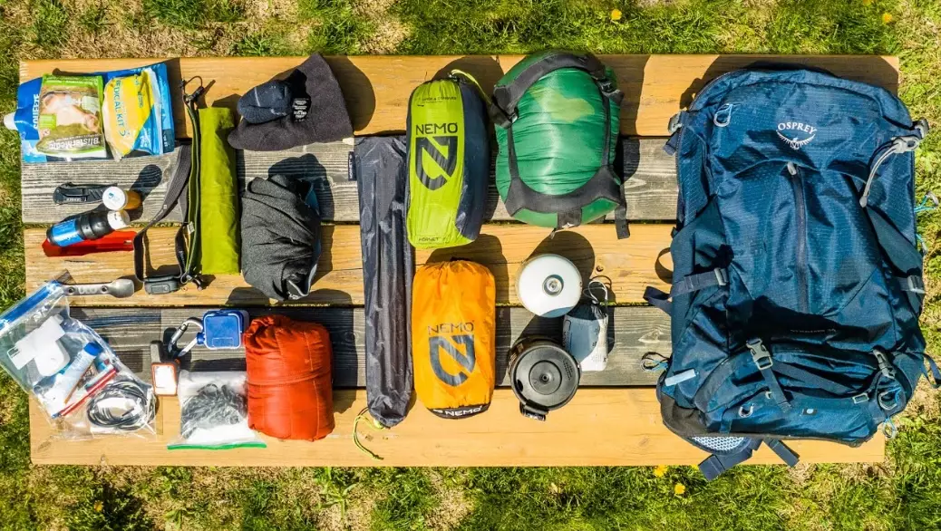Solo camping equipment