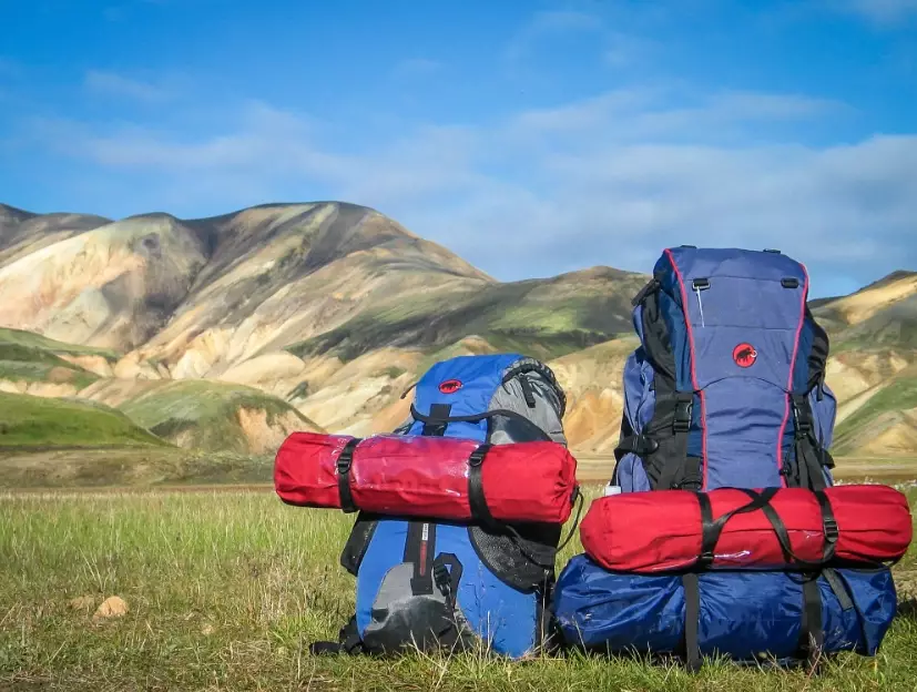 camping backpack packing